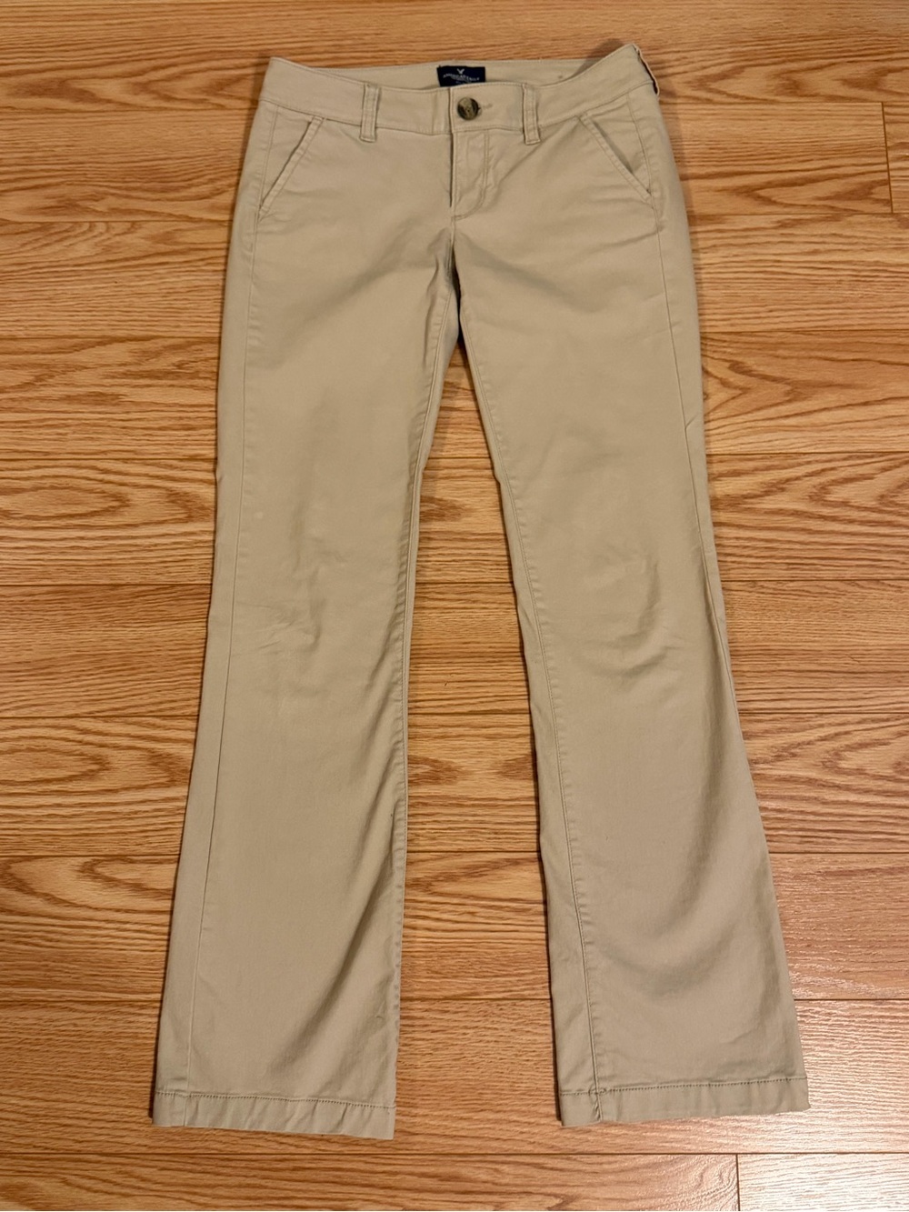 American Eagle Kick Boot Khakis